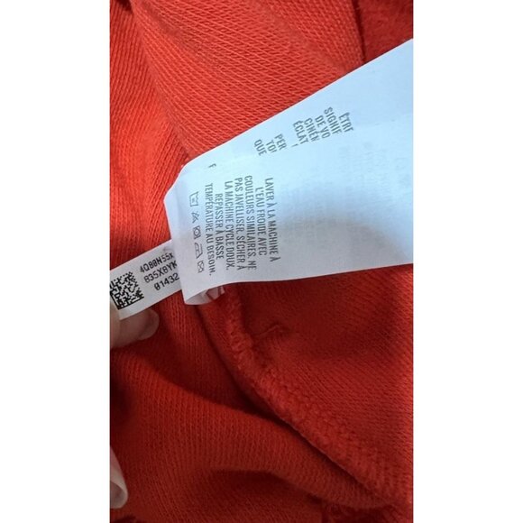 Aerie Hometown Holiday 1/4 Zip Sweatshirt Womens L Oversized Sherpa Fleece Red - Picture 7 of 9